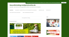 Desktop Screenshot of gesundheitsblog-mediportal-online.de