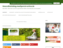 Tablet Screenshot of gesundheitsblog-mediportal-online.de